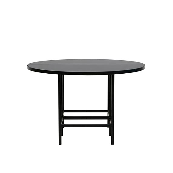 Luna Round Dining Table Black Dann, Round Table Hire Melbourne