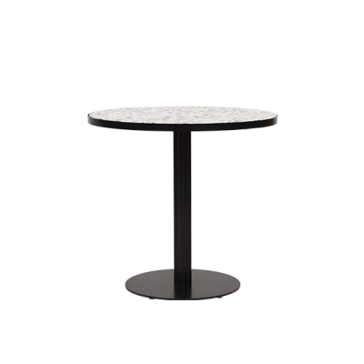 CAFE_TABLE_KIT_ROUND_BLACK_TERRAZZO TOP